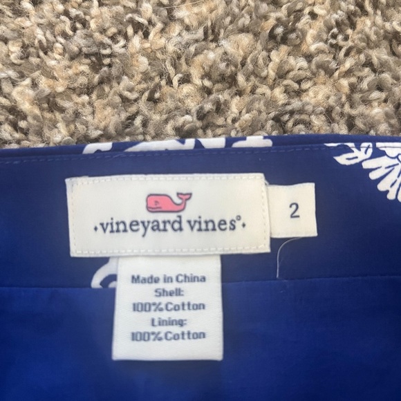 Vineyard Vines Navy and White Pineapple 🍍 Skirt Size 2 - Picture 2 of 3